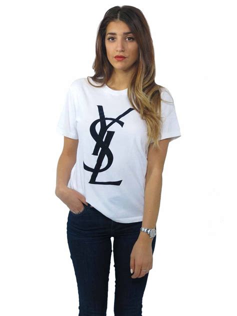 Yves Saint Laurent YSL Logo Bird T Shirt 